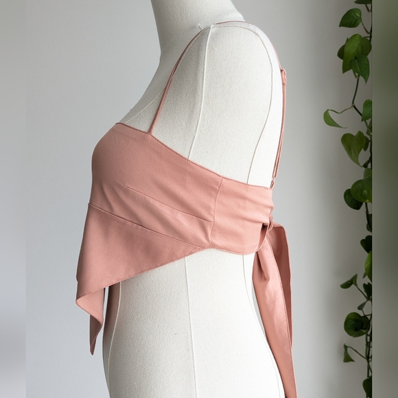 Danielle Bernstein Satin Scarf Tank - Picture 6 of 10